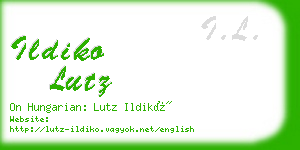 ildiko lutz business card